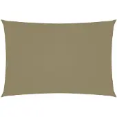 vidaXL Voile de parasol Tissu Oxford rectangulaire 3x5 m Beige