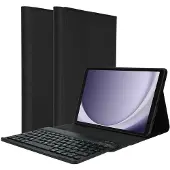Accezz Étui de tablette Bluetooth Clavier Samsung Galaxy Tab A9 8.7 pouces - QWERTY / NL - Noir