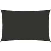 vidaXL Voile de parasol tissu oxford rectangulaire 3x6 m anthracite