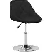 vidaXL Tabouret de bar noir similicuir