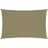 vidaXL Voile de parasol tissu oxford rectangulaire 2,5x5 m beige