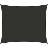 vidaXL Voile de parasol tissu oxford rectangulaire 6x7 m anthracite