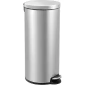 EKO - Poubelle à pédale Serene 30 litres - Acier inoxydable et plastique - Acier inoxydable mat