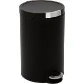 EKO - Poubelle à pédale artistique 20 litres - Acier inoxydable Plastique - Noir mat