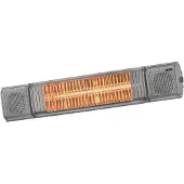 Eurom Heat and Beat avec Enceintes Bluetooth Gris