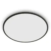 Philips Plafonnier , Superslim, dimmable, Noir, Salle de bains, Métal
