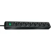 Brennenstuhl Eco-Line Multiprise avec interrupteur 8 prises noir 3m H05VV-F 3G1,5, 1159300018