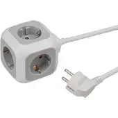 Brennenstuhl 1150100 Cube de prises ALEA-Power, 4x, gris clair