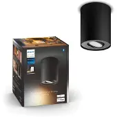 Philips Pillar 1 Spot Monté en Surface White Ambiance Noir + Variateur