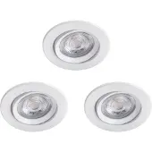 Philips Funktional Spot encastré, spot encastré, ampoule non remplaçable, LED, 2700 K, 350 lm, blanc
