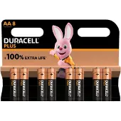 Duracell PLUS 100% AA LR06 X8