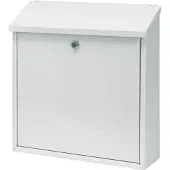 V-Part - Wandbrievenbus Malagan - Galvanized steel Powder Coated - wit - Brievenbus (8713631012954)