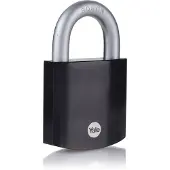 Yale Serrure à pêne dormant en acier trempé 63mm, hauteur de la poignée 27mm, Maximum Security