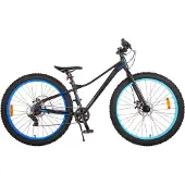 Volare Vélo enfant Gradient - Garçons - 26 pouces - Noir Bleu - 7 vitesses - Prime Collection