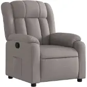 vidaXL Fauteuil relax Taupe Tissu