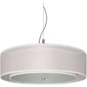 LINDBY Suspension , Pikka, dimmable, Blanc, Salon / séjour, Tissu / textile, Moderne