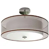 LINDBY Plafonnier , Pikka, dimmable, Brun / rouille, Salon / séjour, Tissu / textile, Moderne