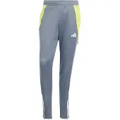 Adidas Pantalon de sport 'Tiro 24' citron vert / gris / blanc cassé