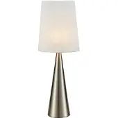 Markslöjd Lampe de table Conus en acier avec abat-jour en lin 64 cm