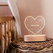 Yoursurprise Veilleuse personnalisé - cœur
