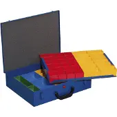 Allit 454124 mallette métallique pour petites pièces EuroPlus Pro M 44/2L-59, bleue