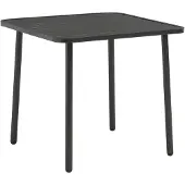 vidaXL Table de jardin gris foncé 80x80x72 cm Acier