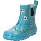 Beck Bottes en caoutchouc 'Little Sharks' bleu / azur / rouille / gris clair