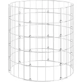 vidaXL Composteur De Jardin Ã50x50 Cm Acier Galvanisã