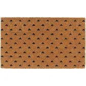 vidaXL Tapis de porte naturel 45x75 cm fibre de coco touffeté