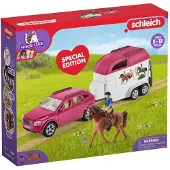 Schleich 72223 Voiture avec remorque pour chevaux