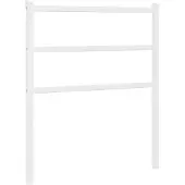 vidaXL Tête de lit de rechange en métal blanc 75 cm