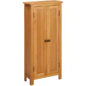 Super Merchant Armoire de rangement 50x22x110 cm Bois de chêne massif