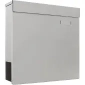 Rottner boîte aux lettres Kensington, acier inoxydable argenté