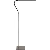 Steinhauer Lampe de lecture design Serpent gris métallisé