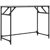 vidaXL Bureau Gris Sonoma 100x45x76 cm Bois composite et acier