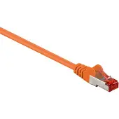 Pro CAT 6 Patchkabel, S/FTP (PiMF), orange, 25 m - Kupferleiter (CU), halogenfreier Kabelmantel (LSZH)