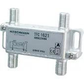 Hirschmann Élément de dérivation - F-connector female vers 3x F-connector fema