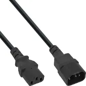 InLine 16632A Rallonge pour appareil froid, C13 sur C14, 2m