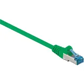 Goobay Câble patch CAT 6A, S/FTP (PiMF), vert, 15 m - conducteur en cuivre (CU), gaine sans halogène (LSZH)