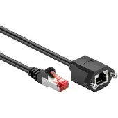 Goobay Câble F/UTP - 1 mètre - Noir - Goobay