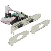 DeLOCK Carte PCI Express > 2 x série RS-232 High Speed 921K avec alimentation électrique