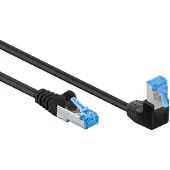 Goobay Câble S/FTP Cat 6a coudé -