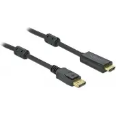 DeLOCK Câble vidéo / audio (10 m), Câble vidéo, Noir