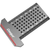 Dasqua 1804-5661 Règle en T de marquage de poche Alliage d'aluminium 1 pc. (Aluminium)