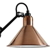 DCW éditions Gras n°411 Lampadaire Raw Copper | White | Conical