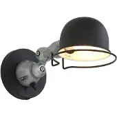 Steinhauer Mexlite - applique murale - Davin - noir - aluminium métal - lampe de lit - E14 - 7657ZW