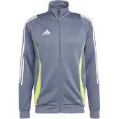 Adidas Vestes d’entraînement 'Tiro 24' gris / vert fluo / blanc