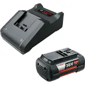 Bosch Starter Kit 36v 6.0ah Lithium-ion Ba Charger And Battery Argenté