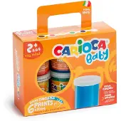 Carioca Finger Baby Watercolour, +2 ans, 6 x 80 ml,