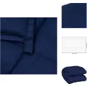 vidaXL Couverture lestée Bleu 120x180 cm 9 kg Tissu